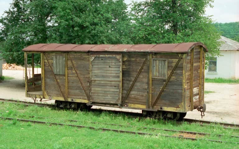 Straf-u. Arbeitslager / UdSSR / Eisenbahnwaggon f. Deportationen