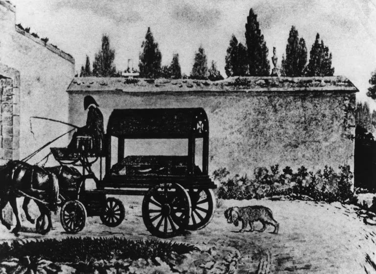 Mozart's Burial / Etch. by Vigneron/ C19t