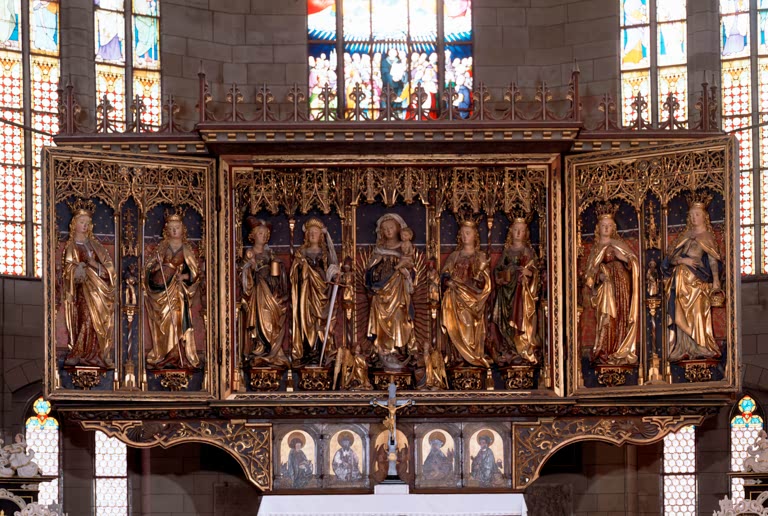 Michael Wolgemut altarpiece in the Marienkirche, Zwickau