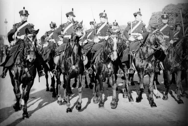 Argentina : Independence Day in Argentina series: soldiers on horses (president's escort) - Photograp...