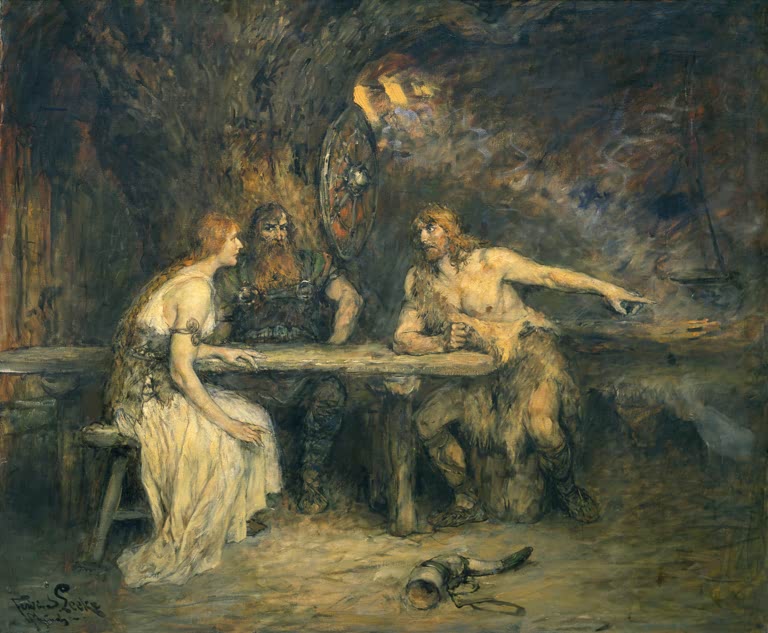 R. Wagner, opera The Valkyrie, F. Leeke / painting