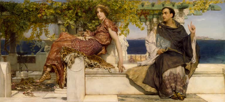 L. Alma-Tadema, The Conversation of Paula