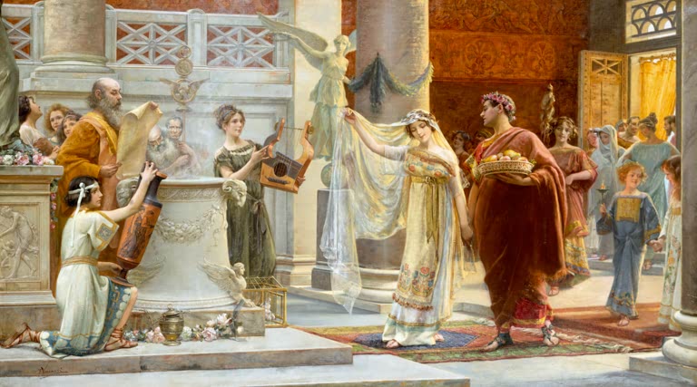 E. Vasarri, The Roman Wedding