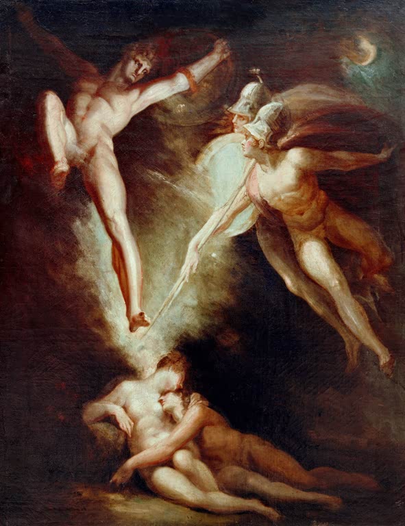 J. H. Füssli / Satan starting… / 1802
