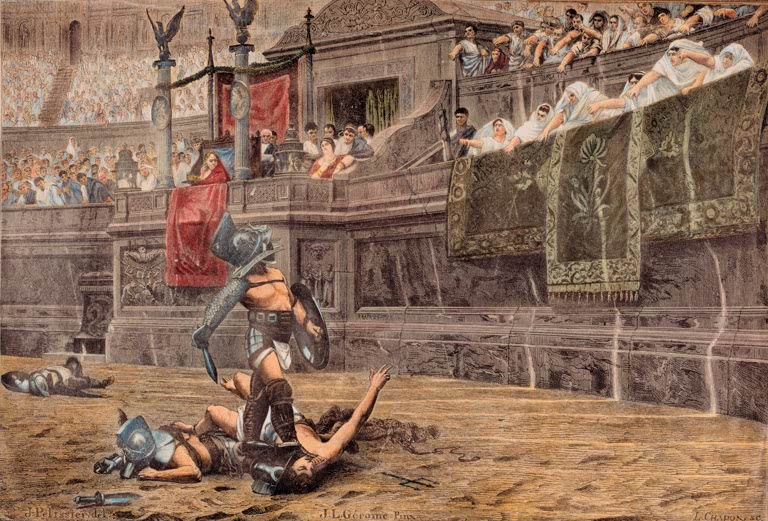 J. L. Gerome, Pollice verso (Gladiators)