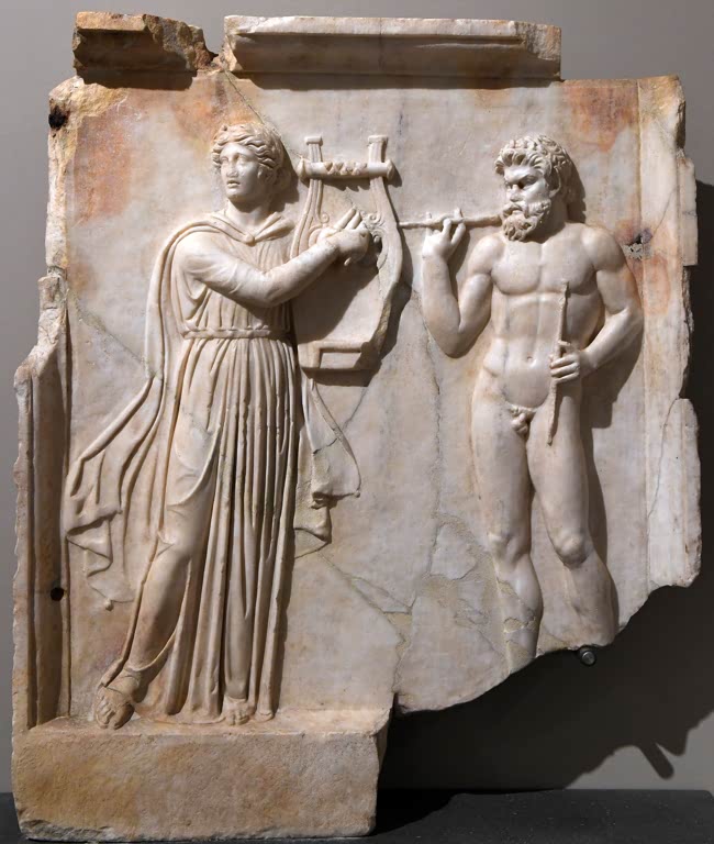 Relief with Apollo and Marsyas