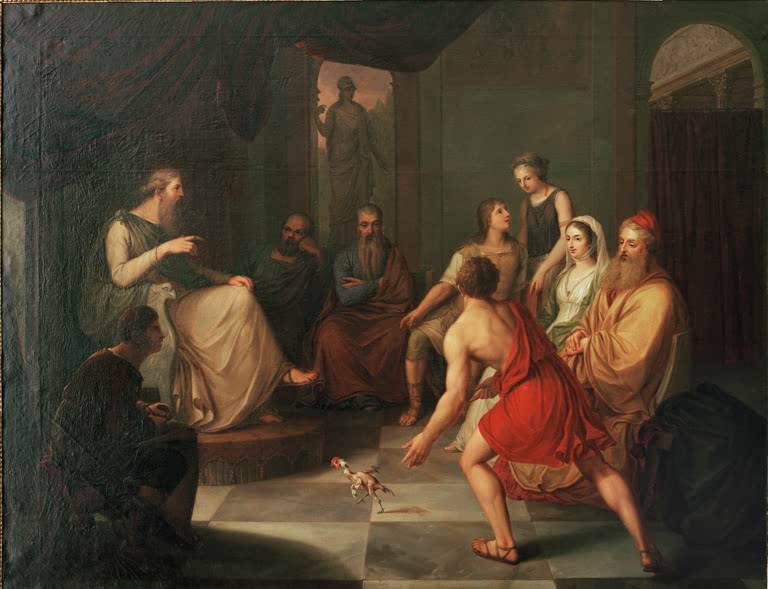 Diogenes mocks Plato / Painting / 1797