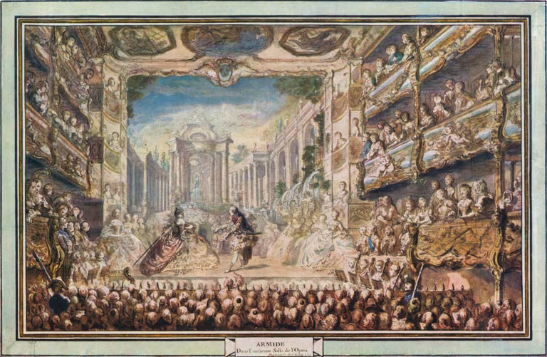 Lully / Armide / Drawing by Saint-Aubin