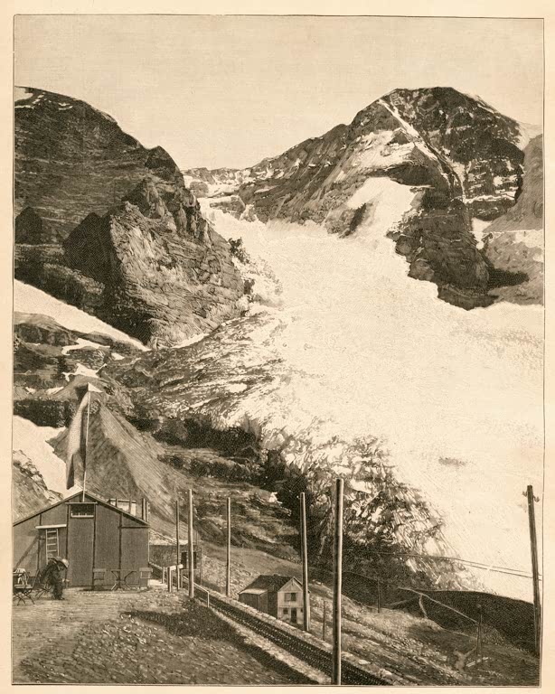 Jungfrau Railway / Woodcut, 1899