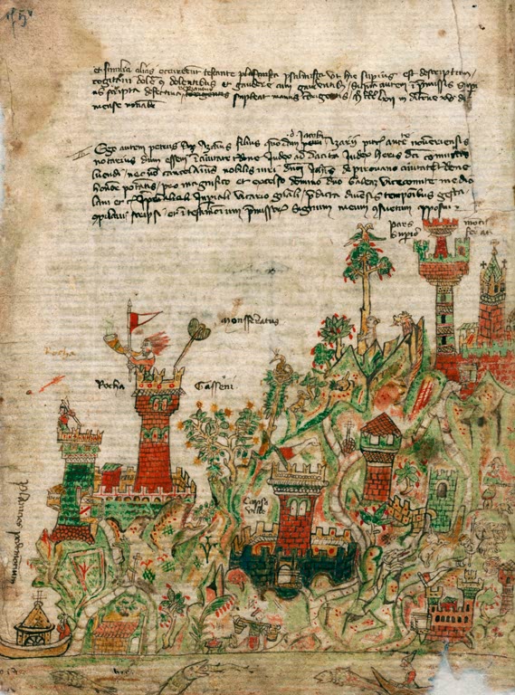 Page from the Liber gestorum in Lombardia per et contra Vicecomites
