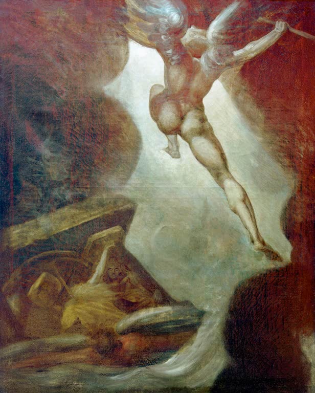 J. H. Füssli / Satan bursts from chaos/c1794