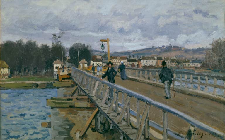 Sisley / Footbridge in Argenteuil / 1872