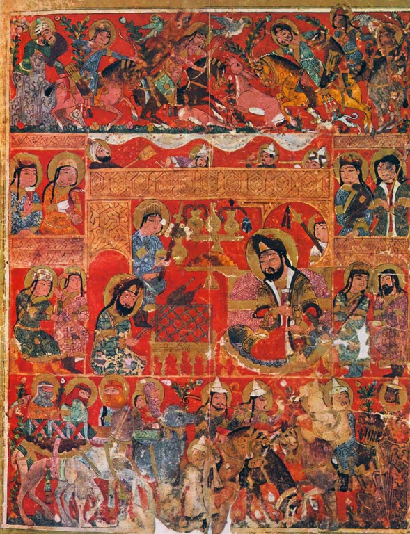 Iraq: Scene of the Royal Court, Kitab al-Diryaq of Pseudo Galen, Mosul, c. 1200