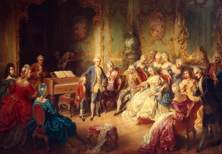 Mozart a. Maria Theresa / Ender / 1869