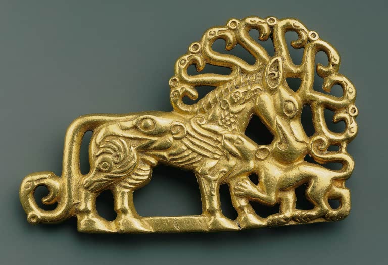 Belt Plate w. Fighting Animals / Scythian