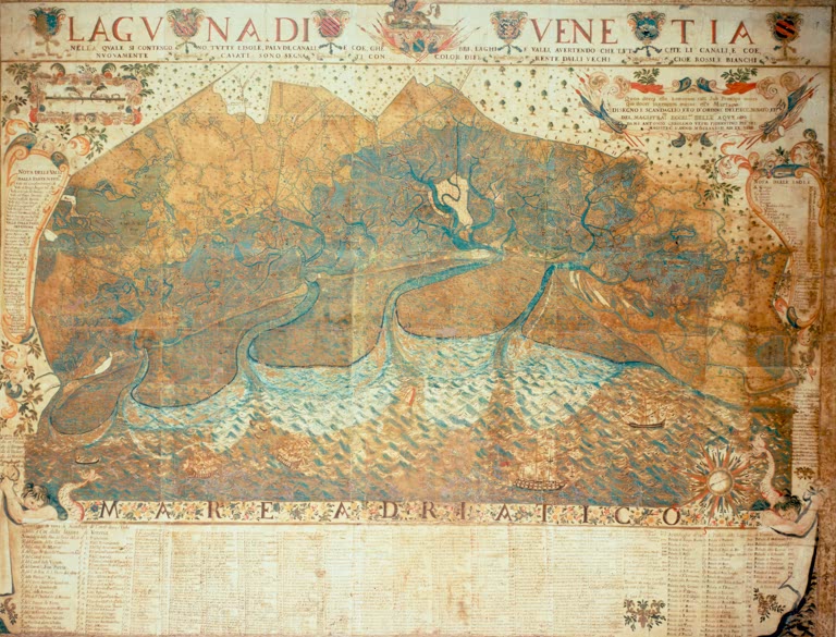 Venice, map of the lagoon / Vestri